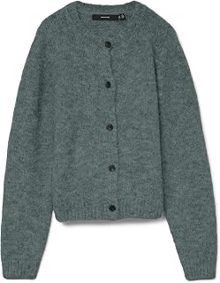 Vero Moda Vmnovah LS O-Neck Button Cardi Ga Noos Vmnovah LS O-Neck Button Cardi Ga Noos Women's (Pack of 1)