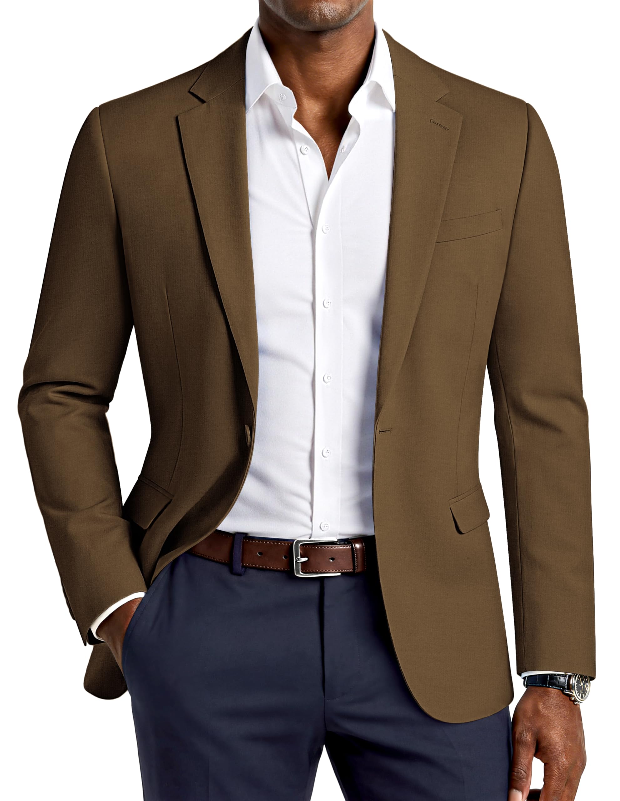 PJ PAUL JONES Men's Lightweight Sport Coat Casual Blazer Slim Suit Jacket