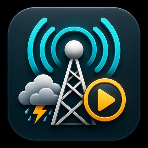 Weather Radio Player for Fire Tablet & TV - NOAA Streams, Favorites & Sleep Time