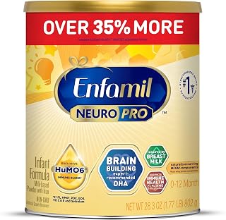 Enfamil NeuroPro Baby Formula Brain Building Duo DHA & MFGM, 28.3 Oz | Infant Formula, DHA and Mfgm, Exclusive Immune Supporting HuMO6* Blend, Powder Baby Milk