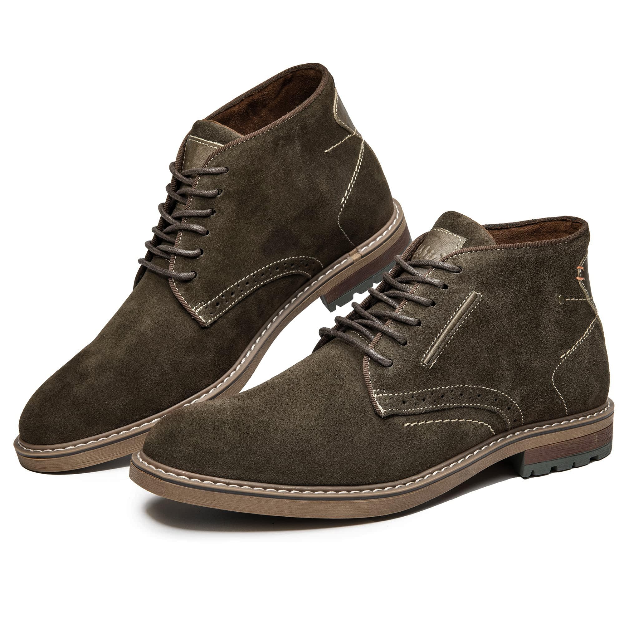Arkbird Mens Chukka Boots, Genuine Leather Dress Boots Classic Casual Fashion An
