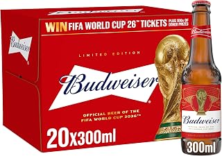 Budweiser Beer, 20 x 300ml,packaging may vary