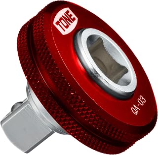 Tone L-QA-03R Quick Adapter, 3/8 inch (9.5 mm) Drive Angle, Red