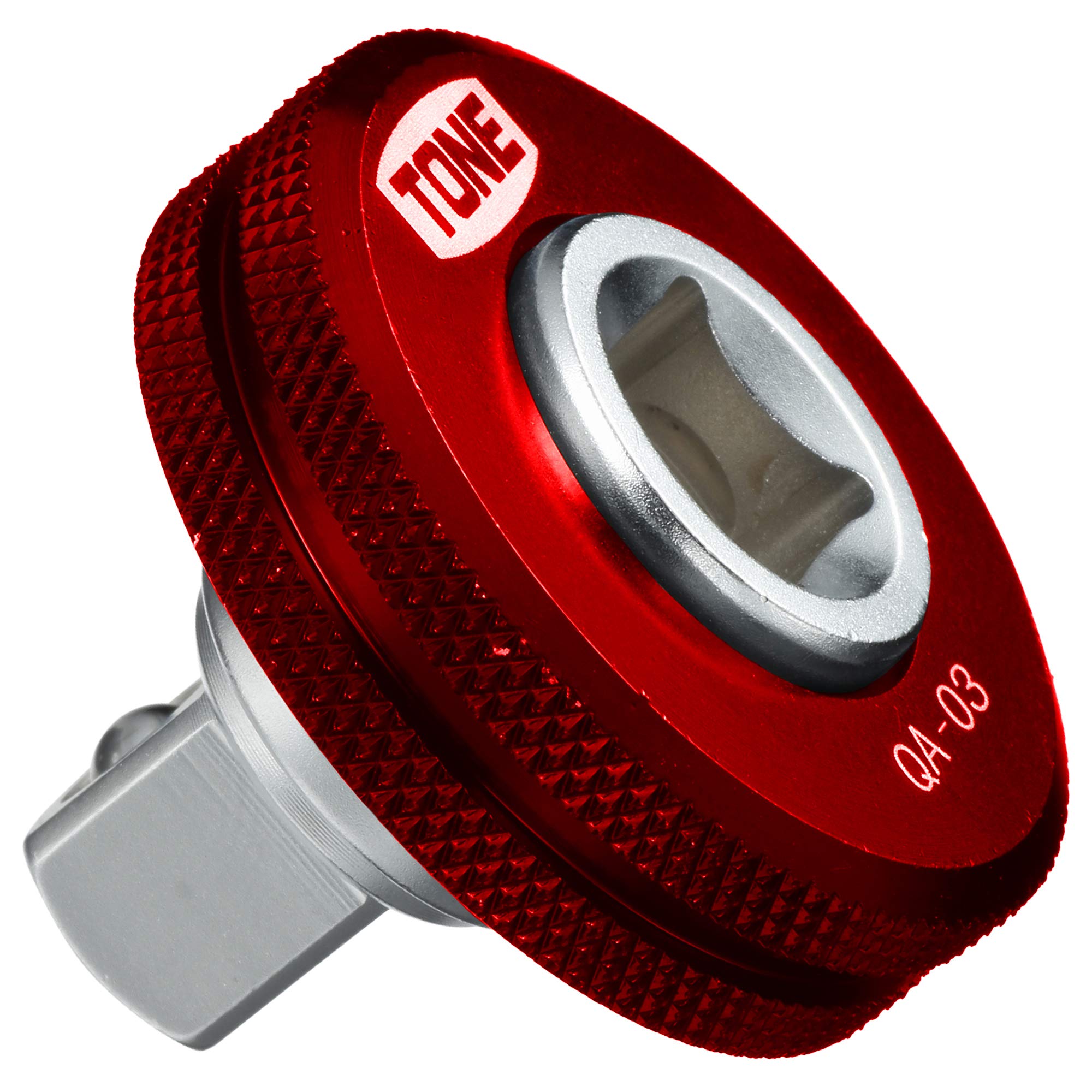 Tone L-QA-03R Quick Adapter, 3/8 inch (9.5 mm) Drive Angle, Red