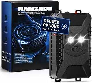 Ultrasonic Rodent Repellent for Car Engine, Under Hood &amp; Indoor Protection | NAMZADE Ultrasonic Pest Repellent for Vehicle Engines, Mouse, Rat &amp; Squirrel Deterrent with LED Lights