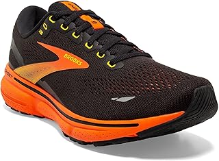 Brooks Ghost 15 Men's Running Shoes, Peacoat/Red/Yellow