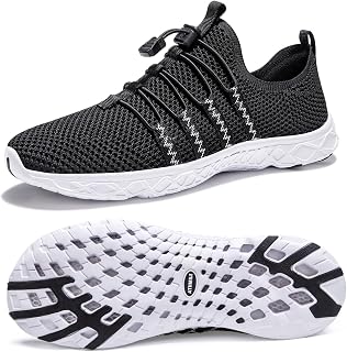 ATHMILE Water Shoes for Men Women Barefoot Hiking Swim River Beach Knit