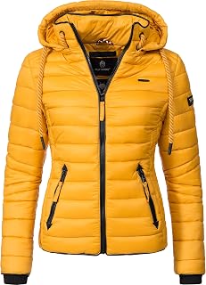 Navahoo Lulana Women's Lightweight Transition Jacket, Quilted Jacket with Hood, XS–XXL