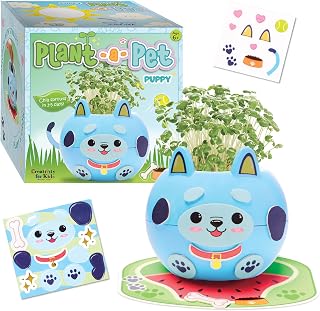Creativity for Kids Plant-A-Pet Puppy - Mini Puppy Growing Kit, Christmas Stocking Stuffers for Kids, Holiday Arts and Crafts Gifts for Girls (Ages 6+)