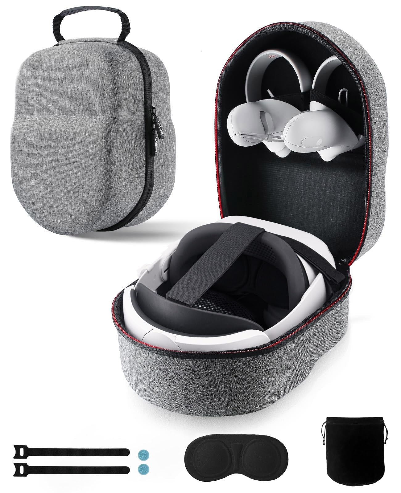 VORI Case for Meta Quest 3/3S/Quest 2/Steam Frame/Vision Pro/Pico 4, Hard Travel