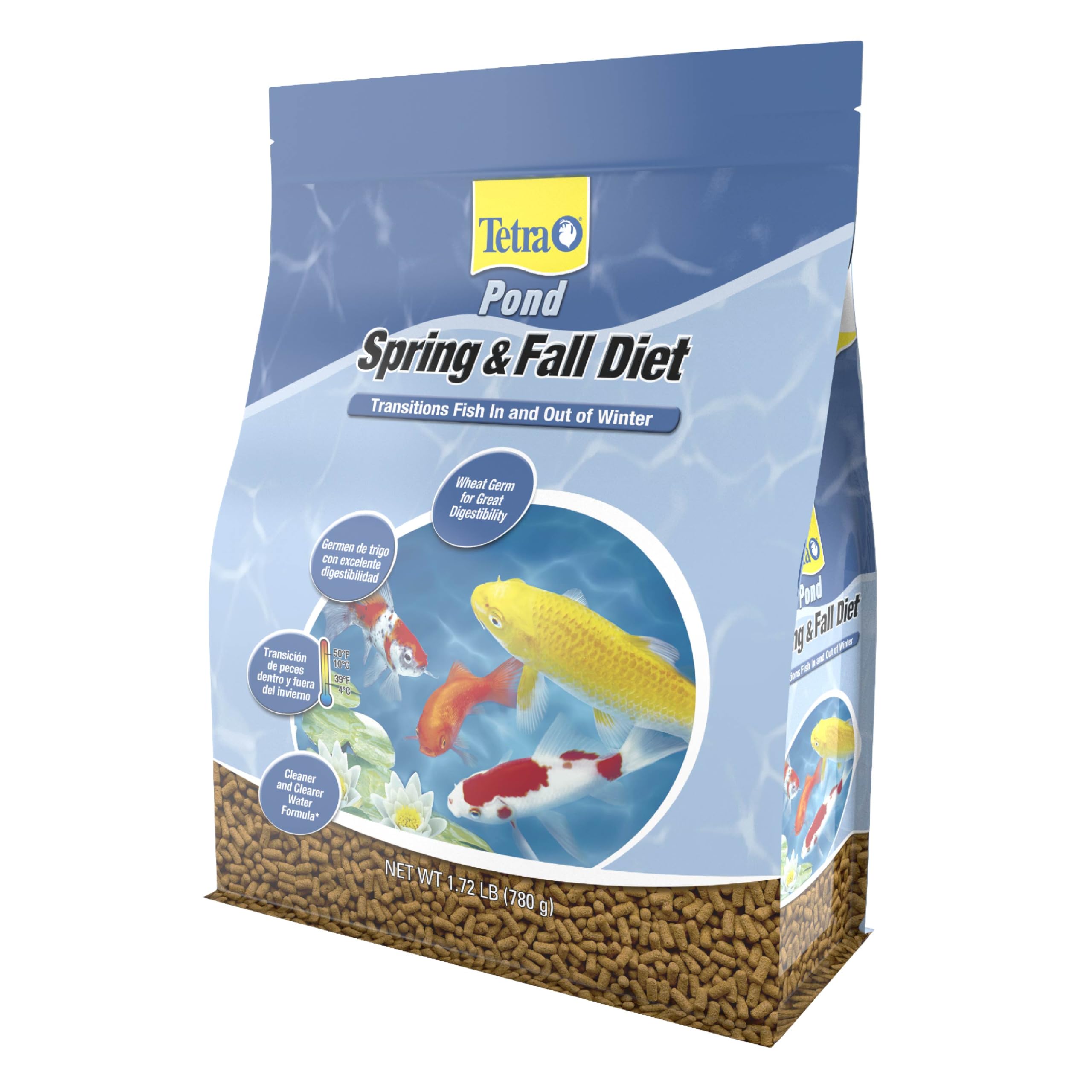 TetraPond Spring & Fall Diet Floating Pond Sticks, 1.72-Pound | Cold Weather Die