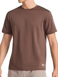 Reebok Sonic Bolt - Camiseta de Manga Corta con Cuello Redondo para Hombre, Ajuste estándar, Tela Ligera y Fresca al Tacto
