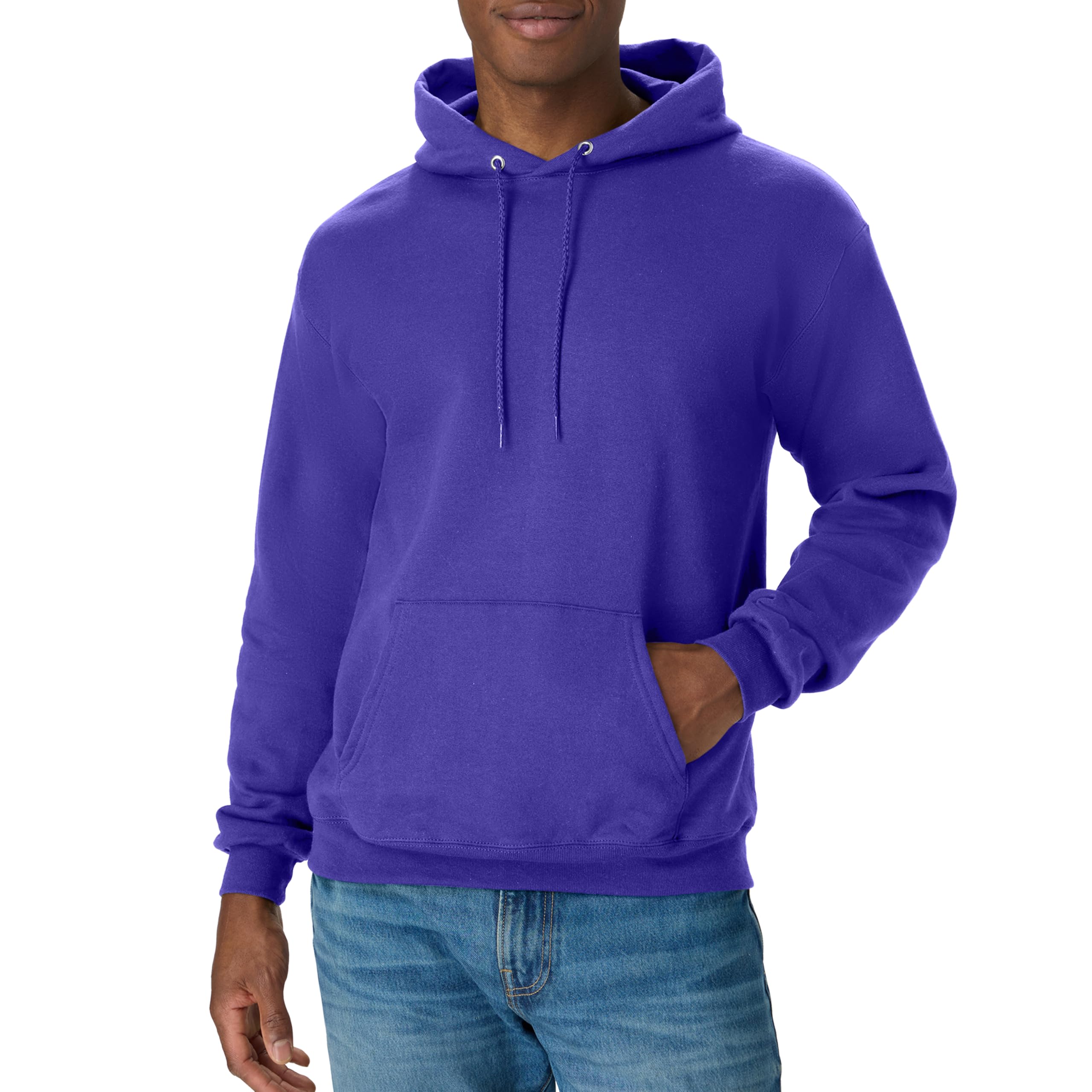 Hanes Men's Hoodie - EcoSmart Fleece Hooded Sweatshirt for Men & Women - Midweig