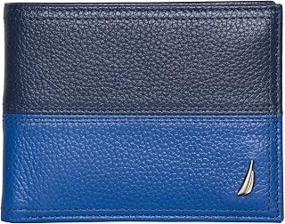 Nautica Mens Bifold Leather Wallet | RFID Blocking | Id Window | Card Slots | Organization | Durable | Stylish Bifold Wallet
