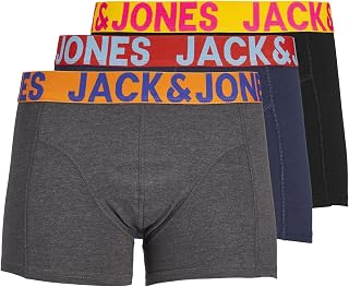 Jack & Jones Boys Jactrevor Trunks 3 Pack Jnr Boxer Shorts (Pack of 3)