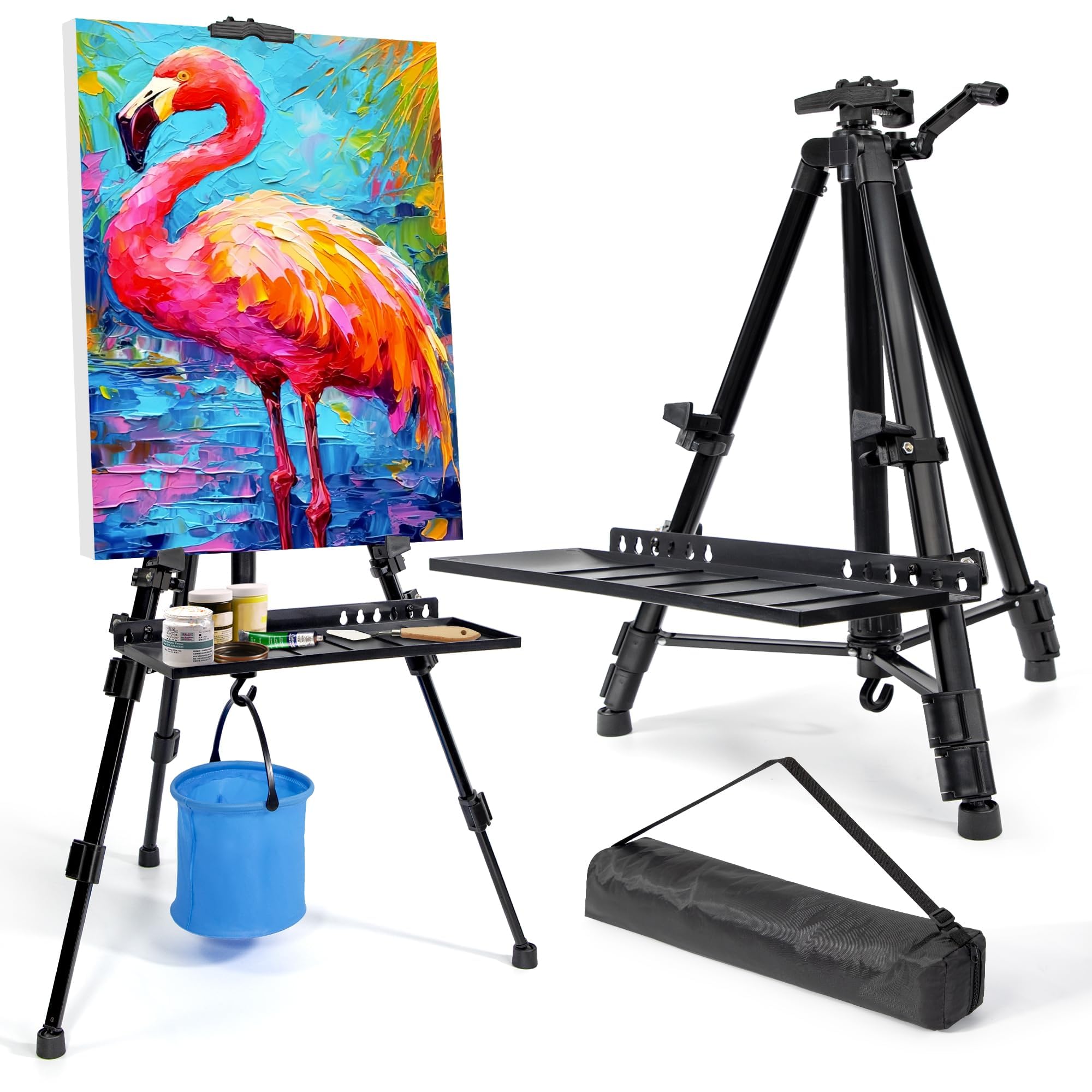 VAIIGO Easel Stand for Painting Artist Easel Stand Adjustable Height 20" to 61" 