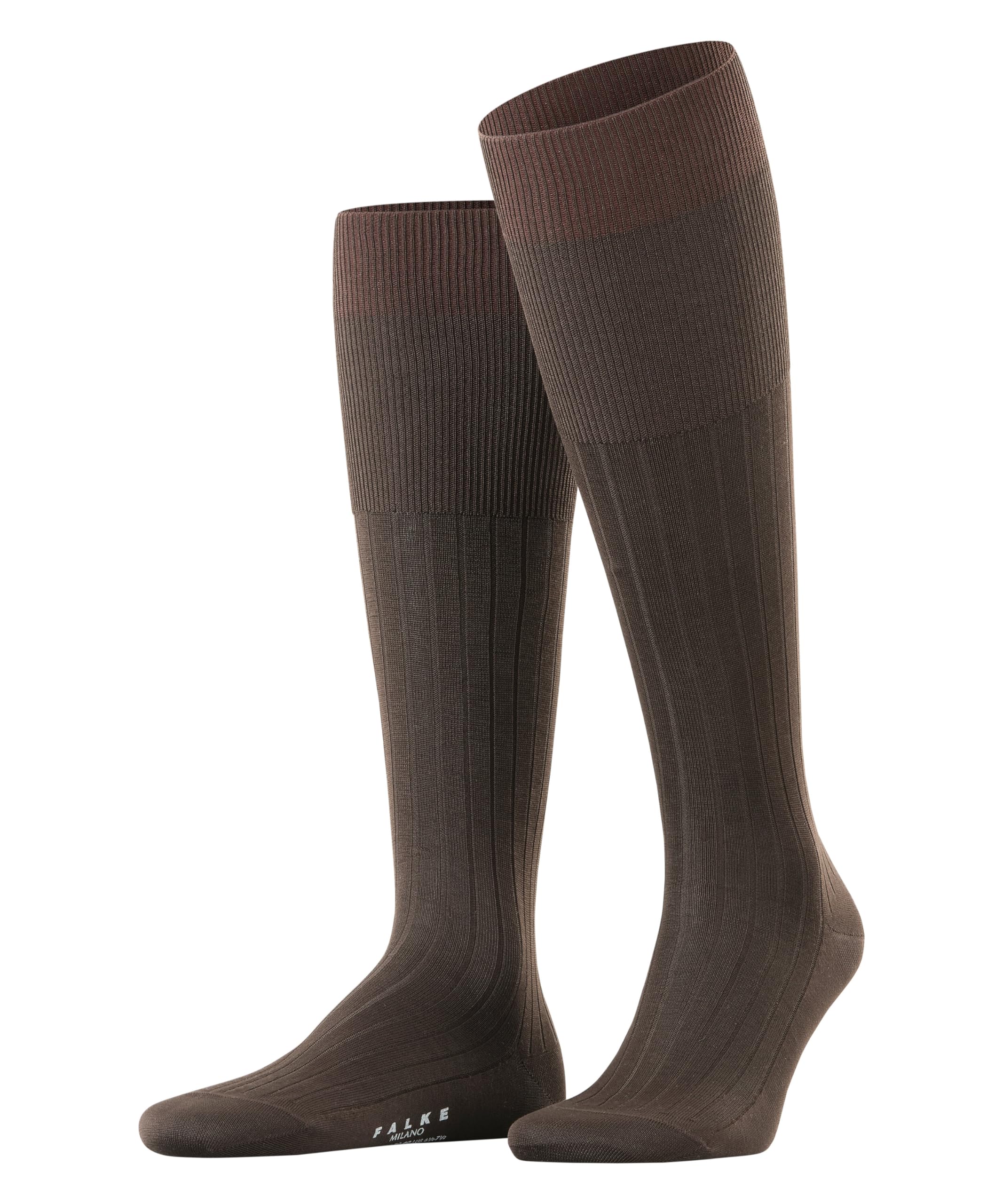 FALKE Men's Milano Long Socks Breathable Sustainable Organic Cotton Scotland Thr