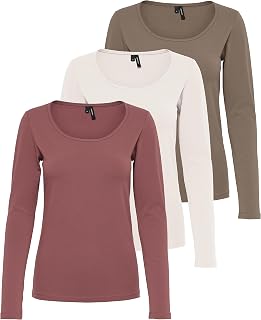 VERO MODA Vmmaxi My LS Soft Uneck Ga Noos Women's Long-Sleeved Shirt