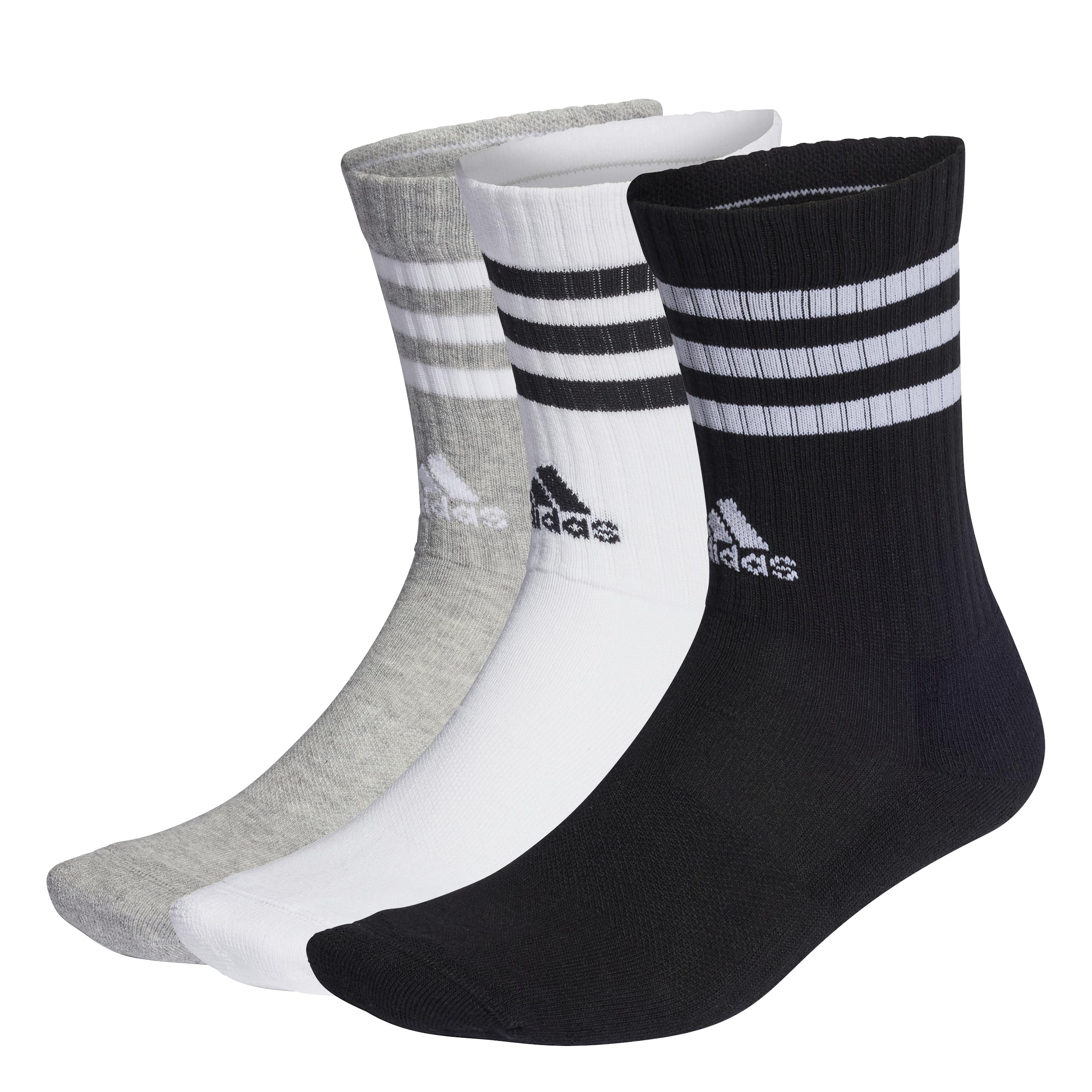 adidas Unisex Quilted Socks 3-Stripes (3 Pairs)