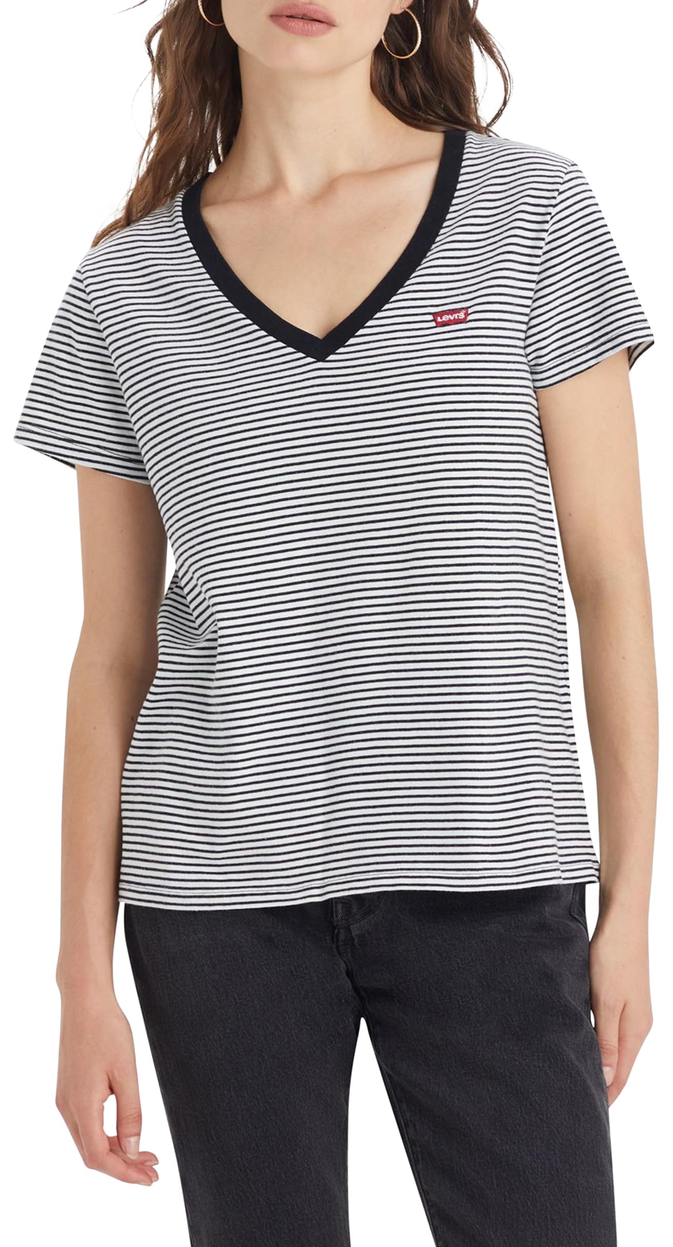 Levi's The Perfect V-Neck Women's Chesthit Logo T-Shirt