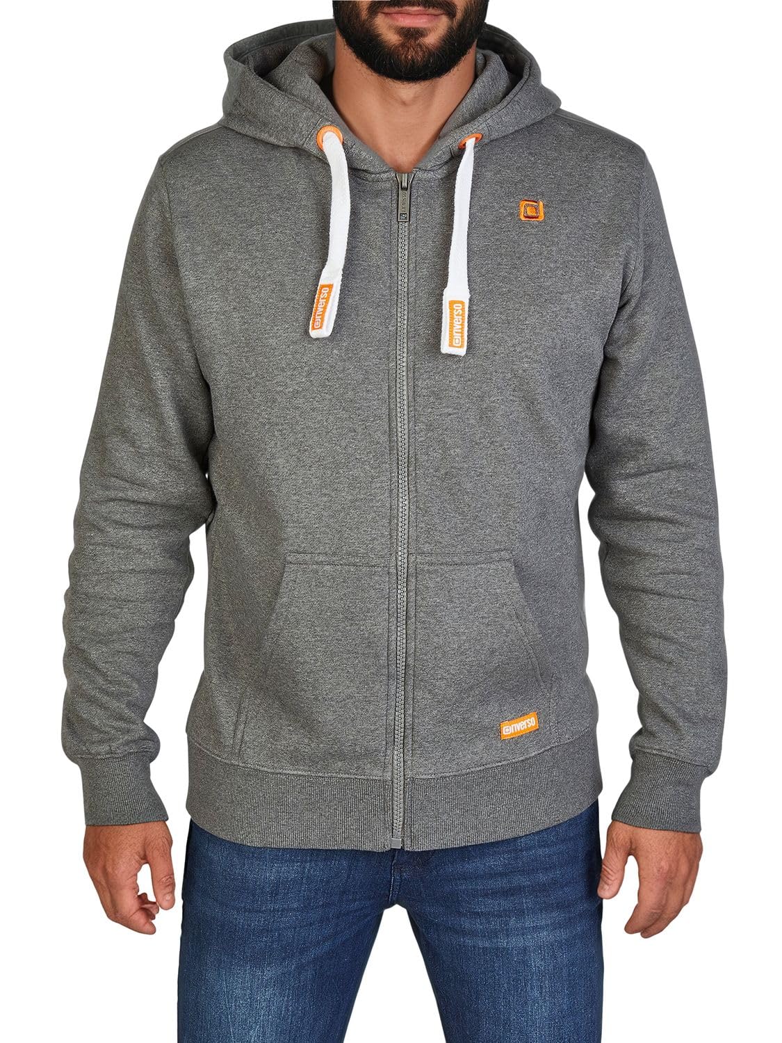 riverso RIVNoah Men's Hooded Jacket, Regular Fit Hoodie with Pockets, Zip, Sweat