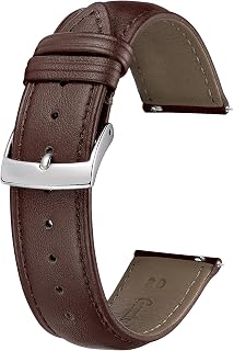 BINLUN Leather Watch Bands Quick Release Premium Calfskin Replacement Watch Strap Multicolors Watchbands for Men Women 12mm 14mm 16mm 18mm 19mm 20mm 21mm 22mm