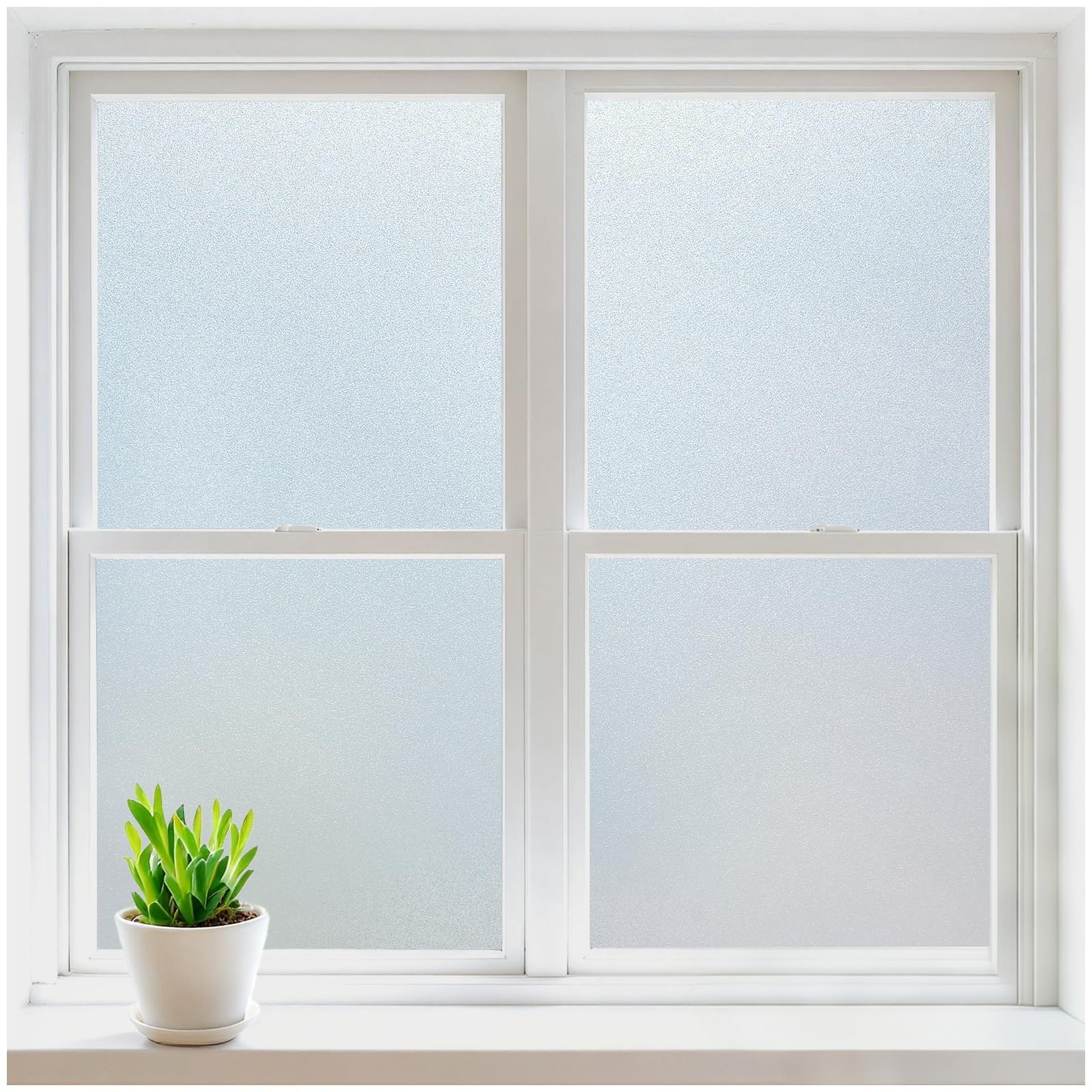 rabbitgoo Frosted Glass Window Privacy Film, Static Cling, 17.5" x 78.7" | Heat 