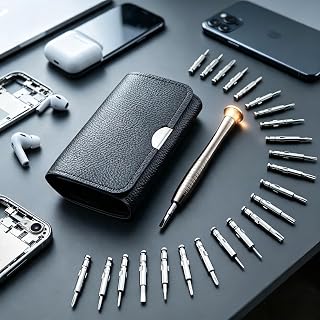 24 in 1 Precision Screwdriver Set, Mini CRV Magnetic Repair Kit for Glasses Computer Laptop Watch PS5 Xbox Phone Mac