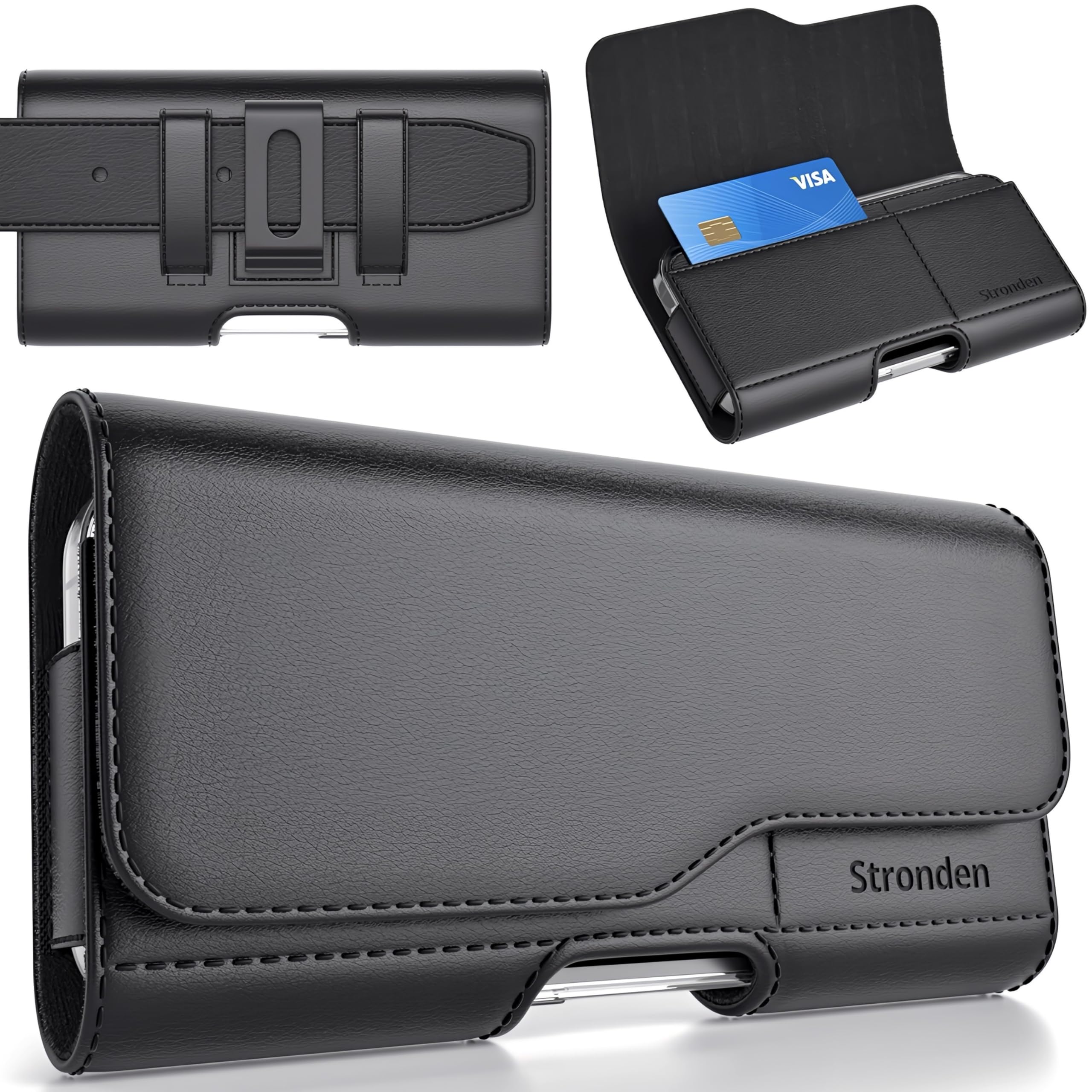 Magnetic Closure Holster for iPhone 18 Pro Max, 17 Pro Max, 16 Pro Max, 15 Pro M