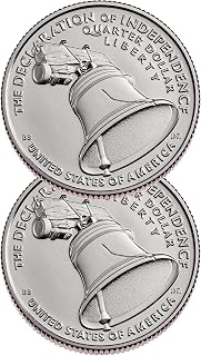 2026 P, D Declaration of Independence Quarter 2 Coin Set Semiquincentennial Coin Collection Uncirculated