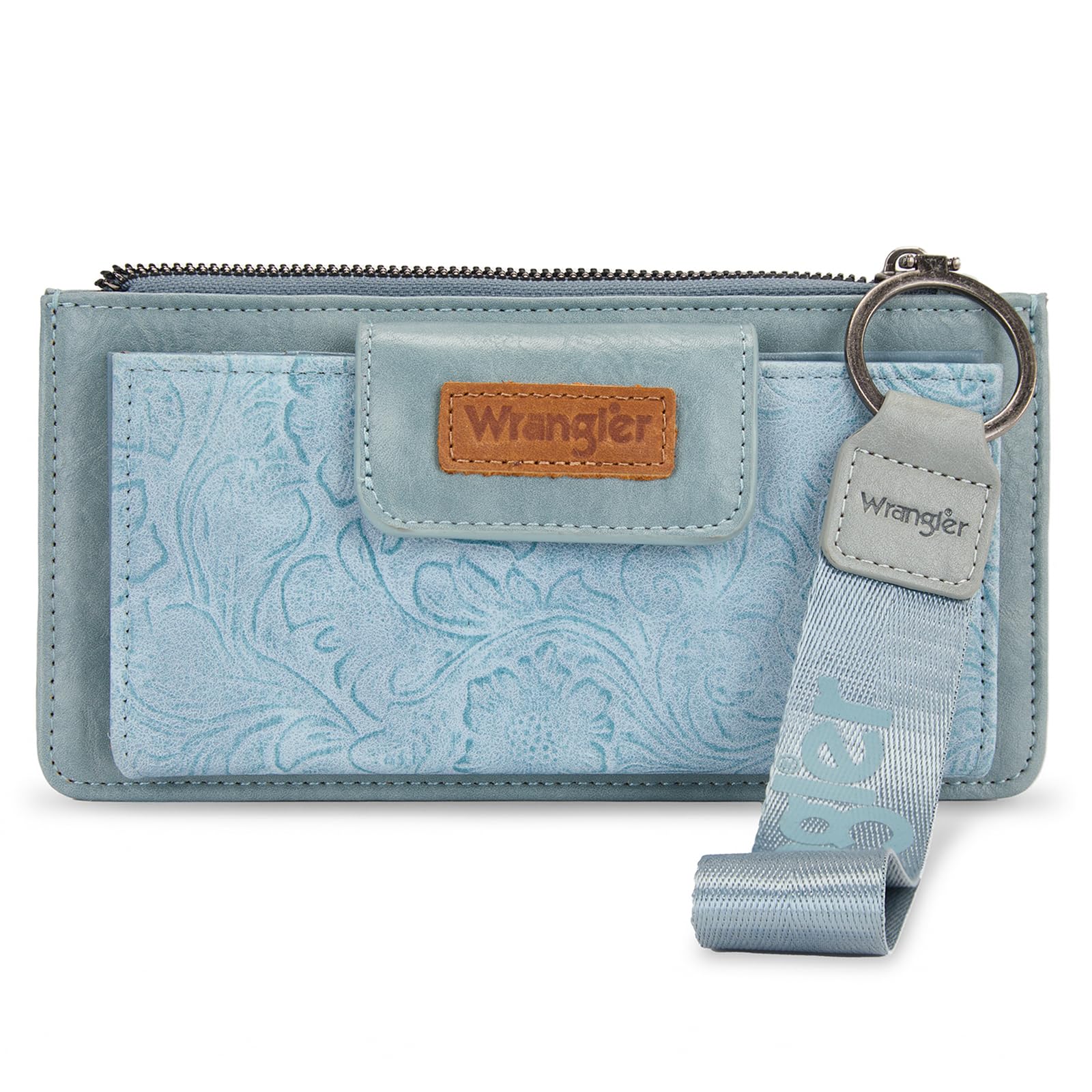 Montana West X Wrangler ウエスタンウォレット レディース カードケース&マネーオーガナイザー リストレット ウォレット ジッパーポケット