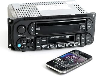 Dodge Jeep Chrysler 02-06 AM FM CD Cassette w Bluetooth Music P05091605AC - RAZ (Renewed)