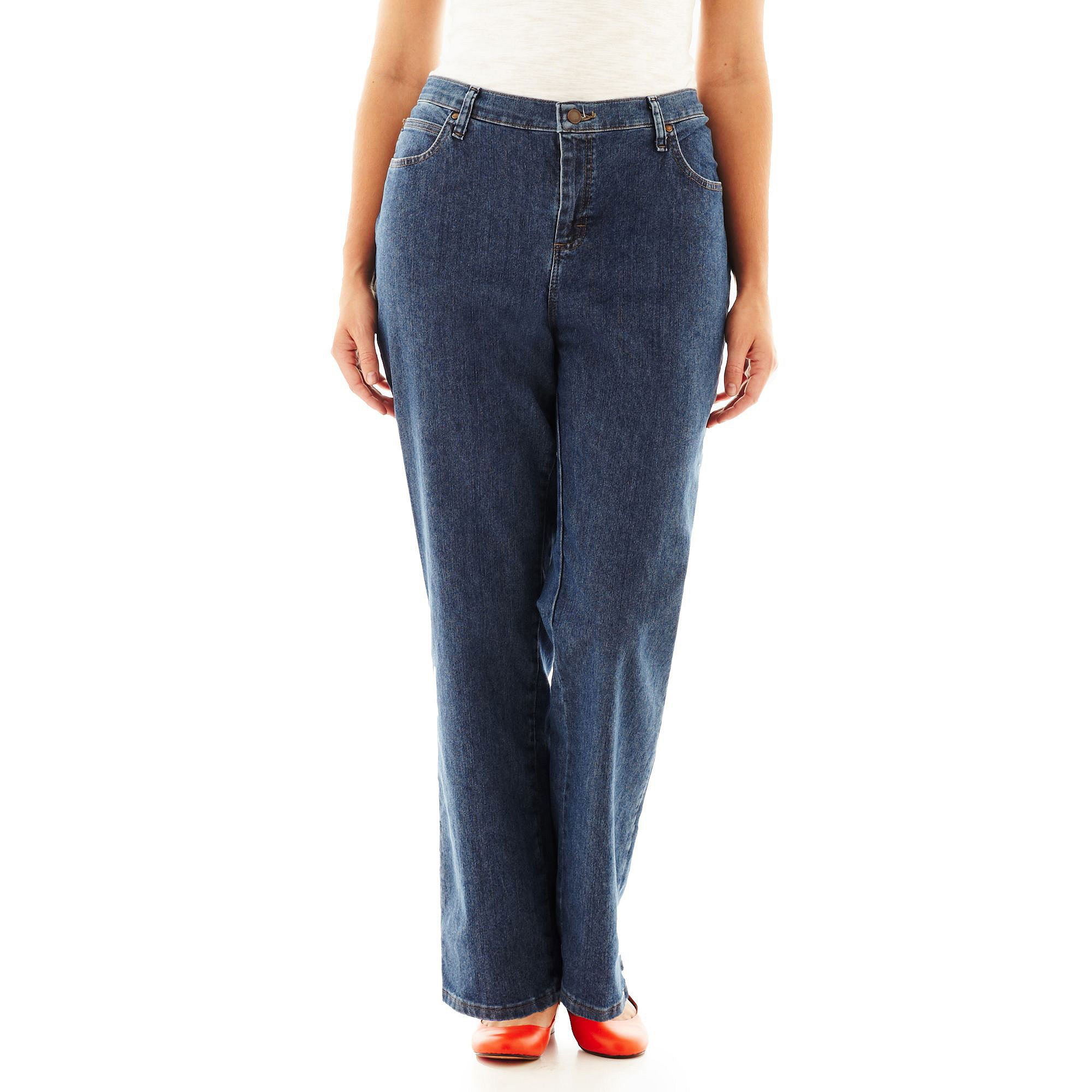 Lee Women's Denim Trousers, Solid Premium Light Blue