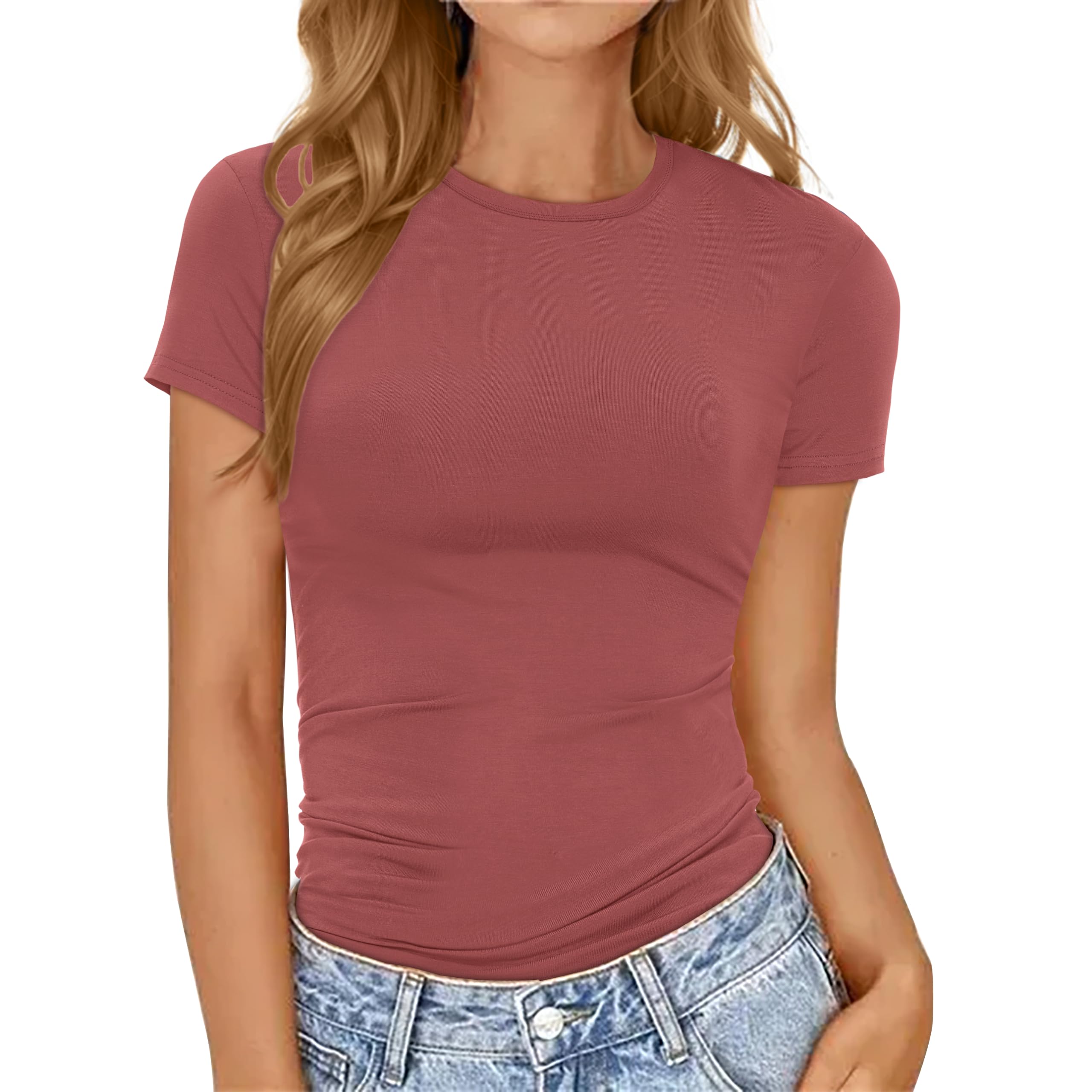 Women Summer Short Sleeve Slim Fit T Shirt Loose Fit Outing