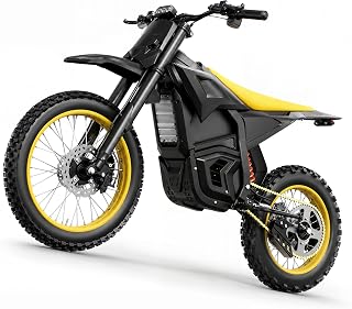 EVOKUN Q1-48V Electric Dirt Bike for Teens Adults, 6000W Peak Motor, 30Ah Battery, 45 MPH Off-Road Electric Motorcycle, 53-Mile Range, Full Suspension and Hydraulic Brakes