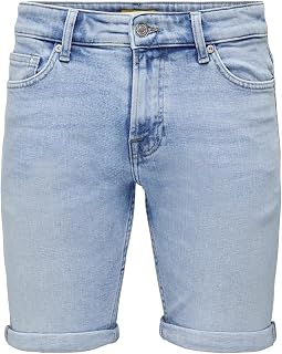 Only & Sons ONSPLY Male Denim Shorts Medium Waist Normal Cut Shorts