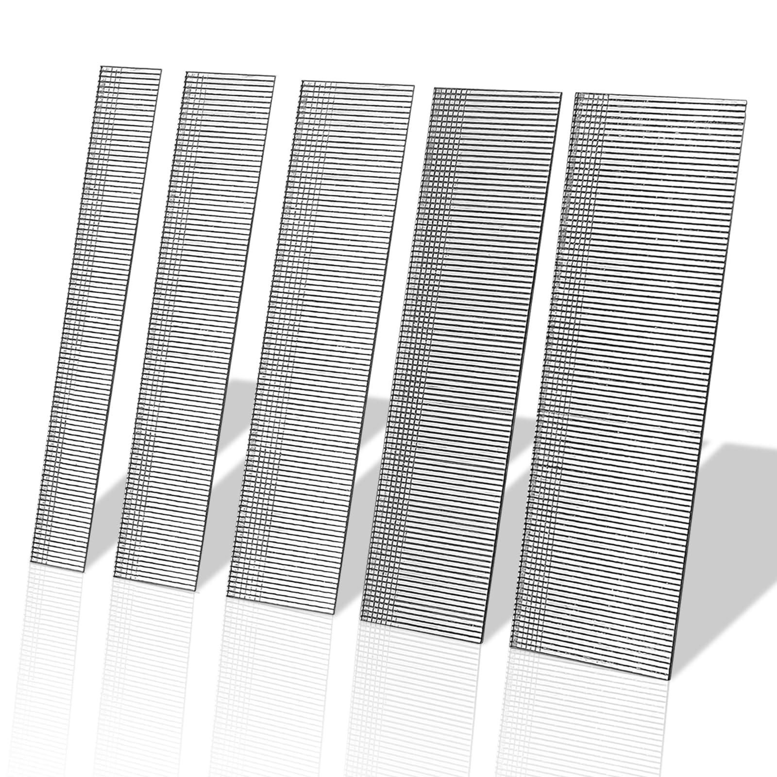 18 Gauge Brad Nails, 5 Sizes, 1500Pcs Nail Gun Nails for Brad Nailer | Galvanize