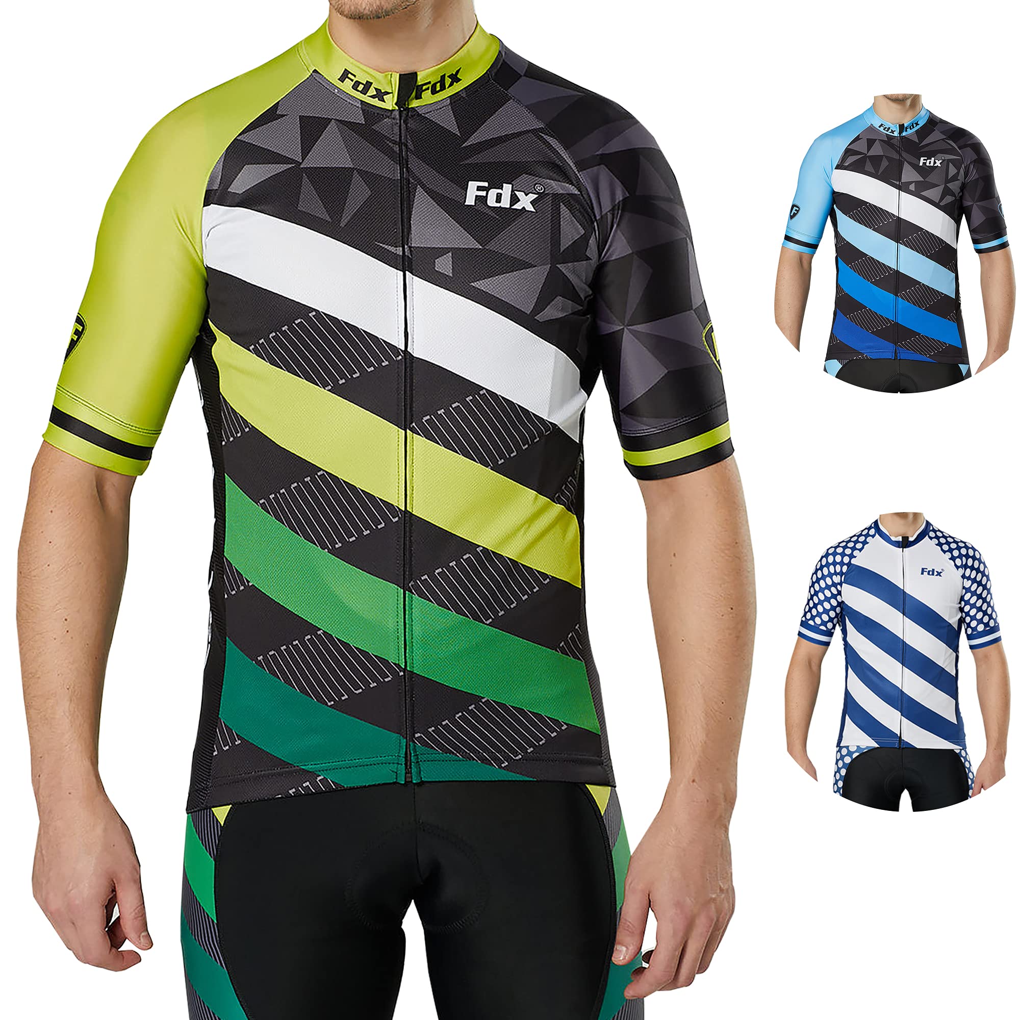 FDX Men's Limited Edition Road Cycling Jersey Short Sleeve Biking Tops