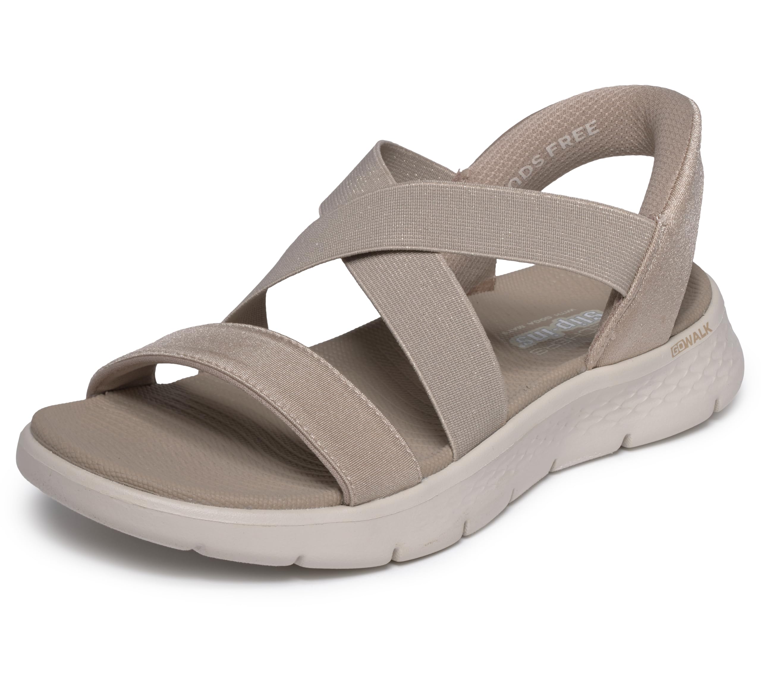 Skechers Women's Go Walk Flex Sandal Glimmer Up Flat