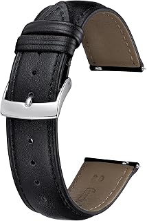 BINLUN Multicolour Leather Watch Strap Replacement Straps Quick Release Watches for Men Women Fashion Watch Strap for Smart Watch 12mm 14mm 16mm 18mm 19mm 20mm 21mm 22mm