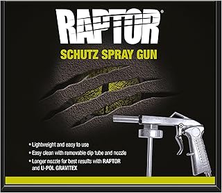 Raptor Paint Spray Gun, Designed for Raptor 1L Bottles | For A Professional Paint Application, Lightweight