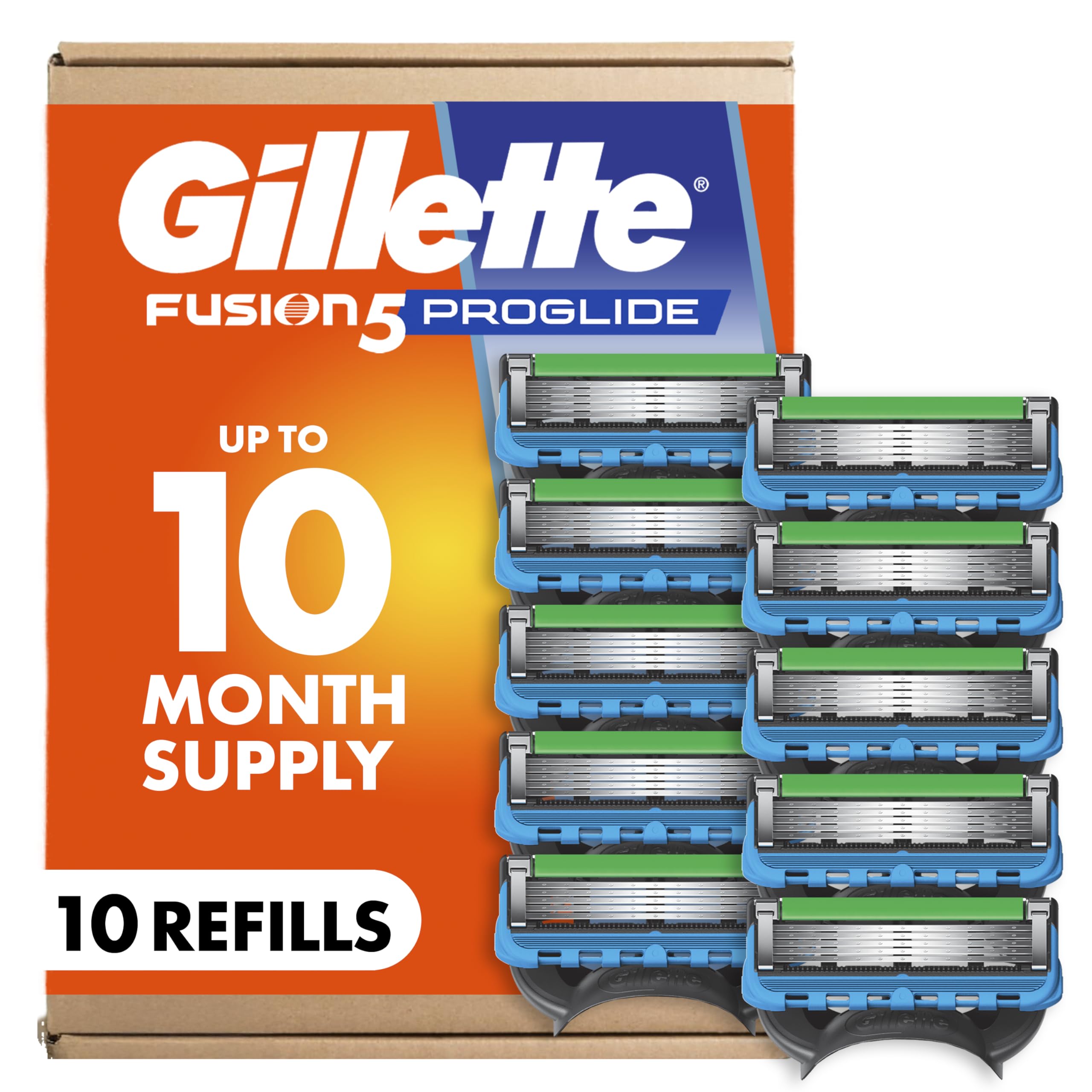 Gillette Fusion5 ProGlide Men's 5-Blade Razor Blade Refills with Precision Trimm