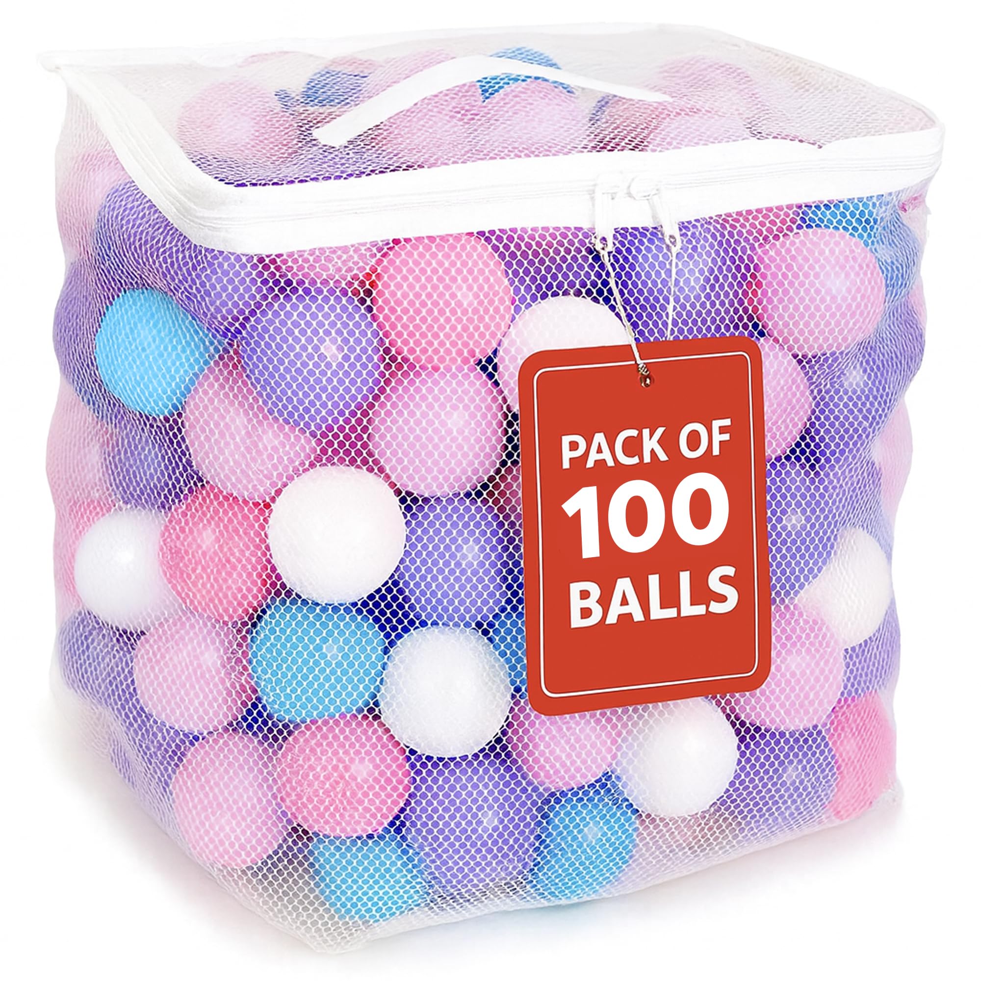 MW SPORTS Play Balls for Ball Pit, Plastic Crush Proof, Phthalate & BPA Free, Pa