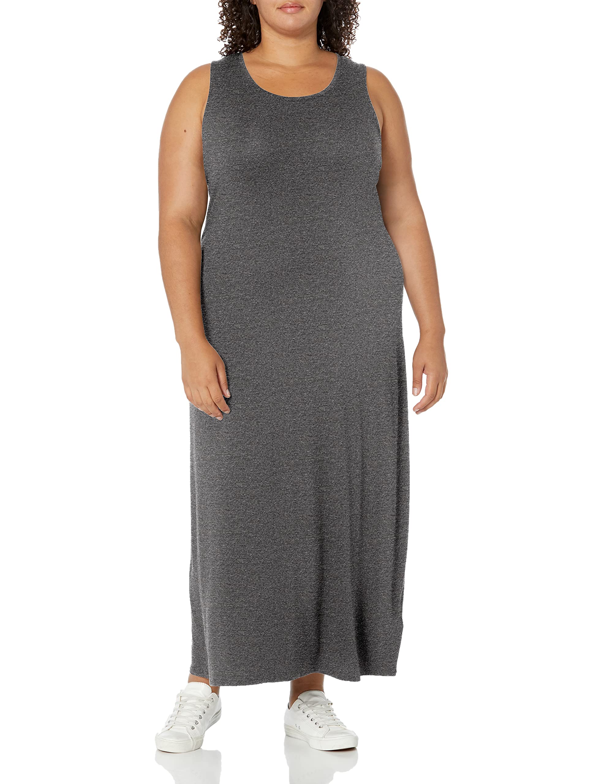 Amazon Essentials - Maxi abito da donna, smanicato