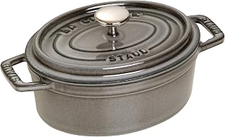 staub 40509-477 Pico Cocotte, Oval, 5.9 inches (15 cm), Gray, Enameled