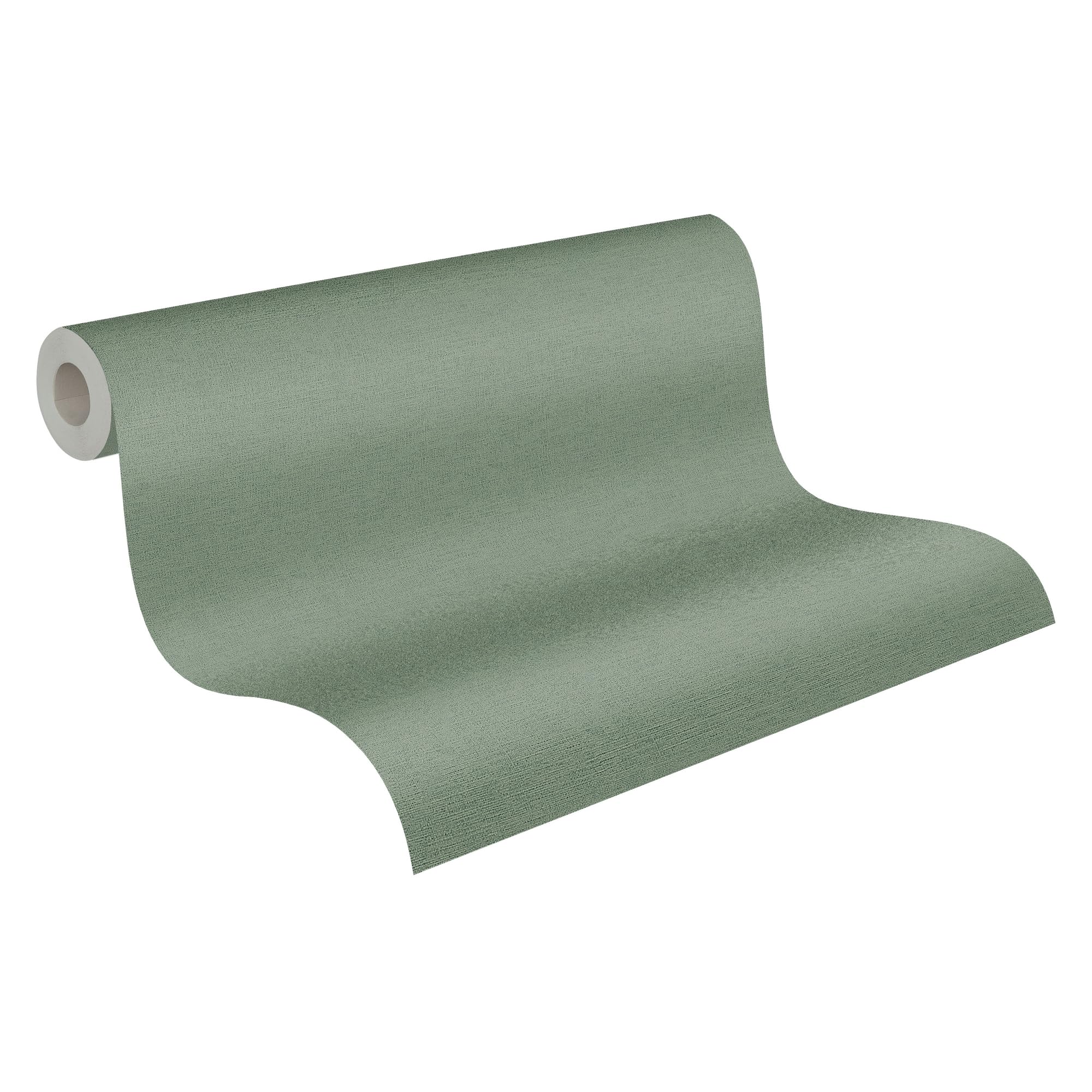 A.S. Création 371787 37178-7 Plain Cuba Non-Woven Wallpaper 33 ft x 1.74 m Green