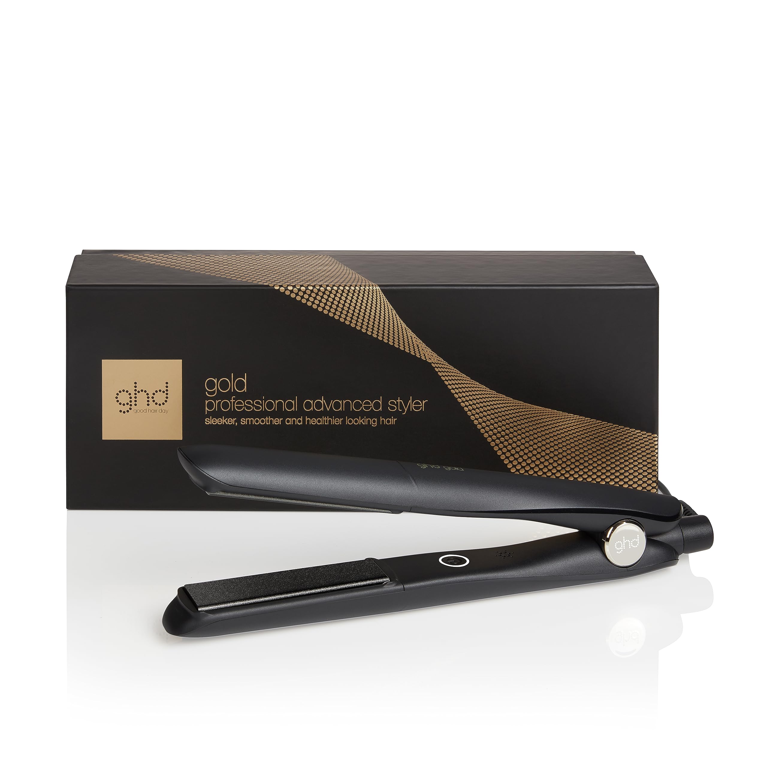 ghd Gold Hair Straightener & Styler in Black - Professional Styling, for Sleek, 
