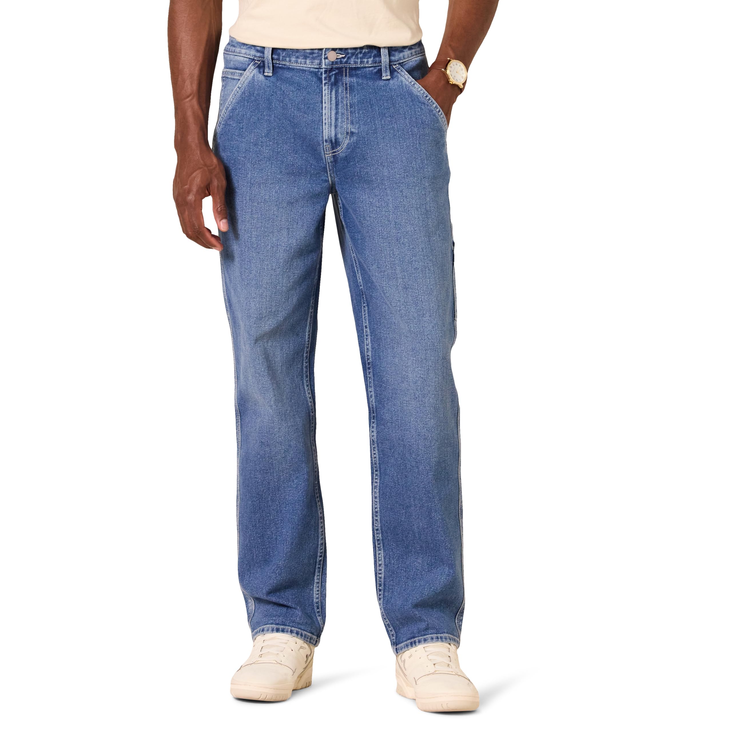 Amazon Essentials Men's Loose Fit Low Stretch Carpenter Jeans
