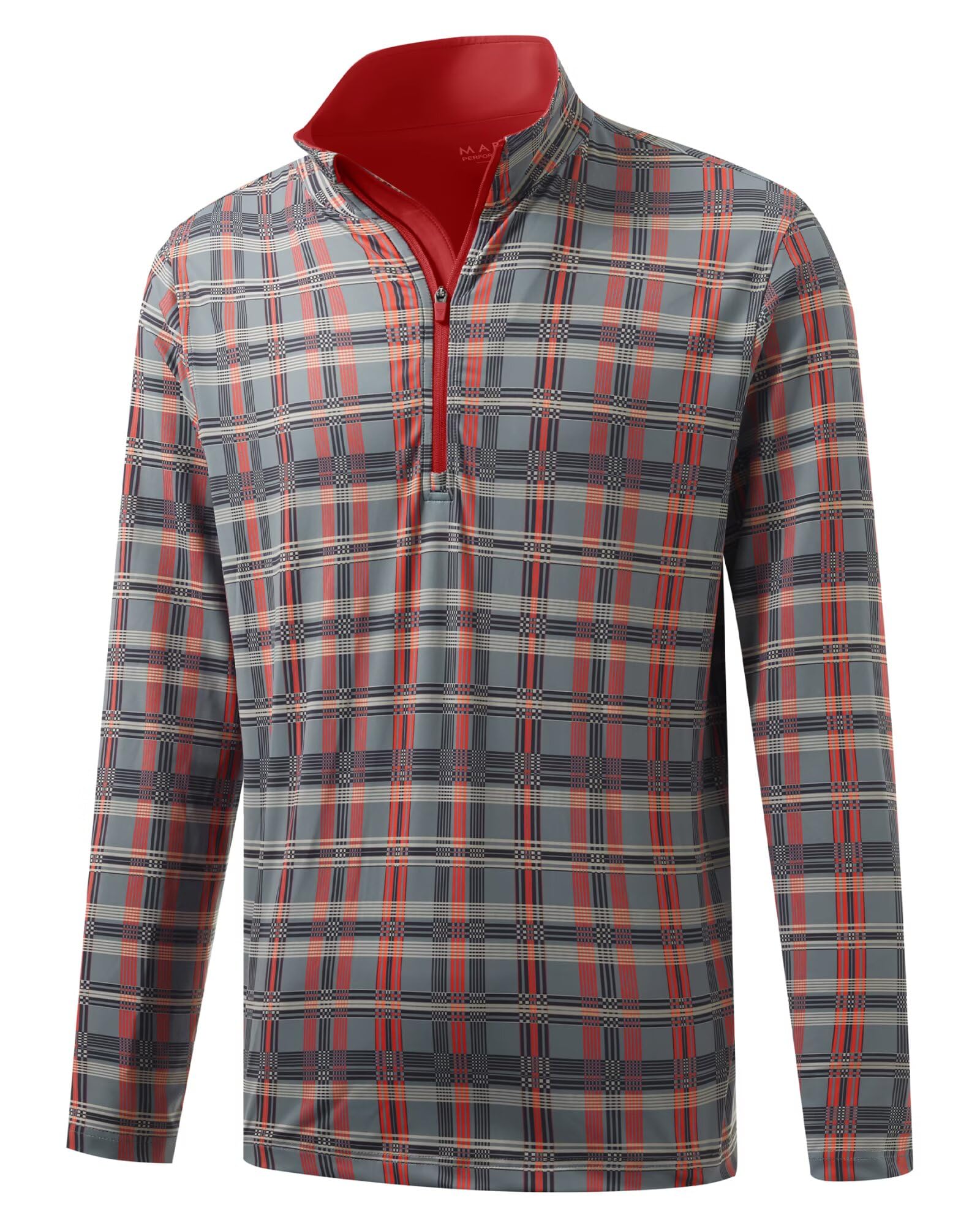 M MAELREG Quarter Zip Golf Pullover Men Dry Fit Long Sleeve Performance Wicking 
