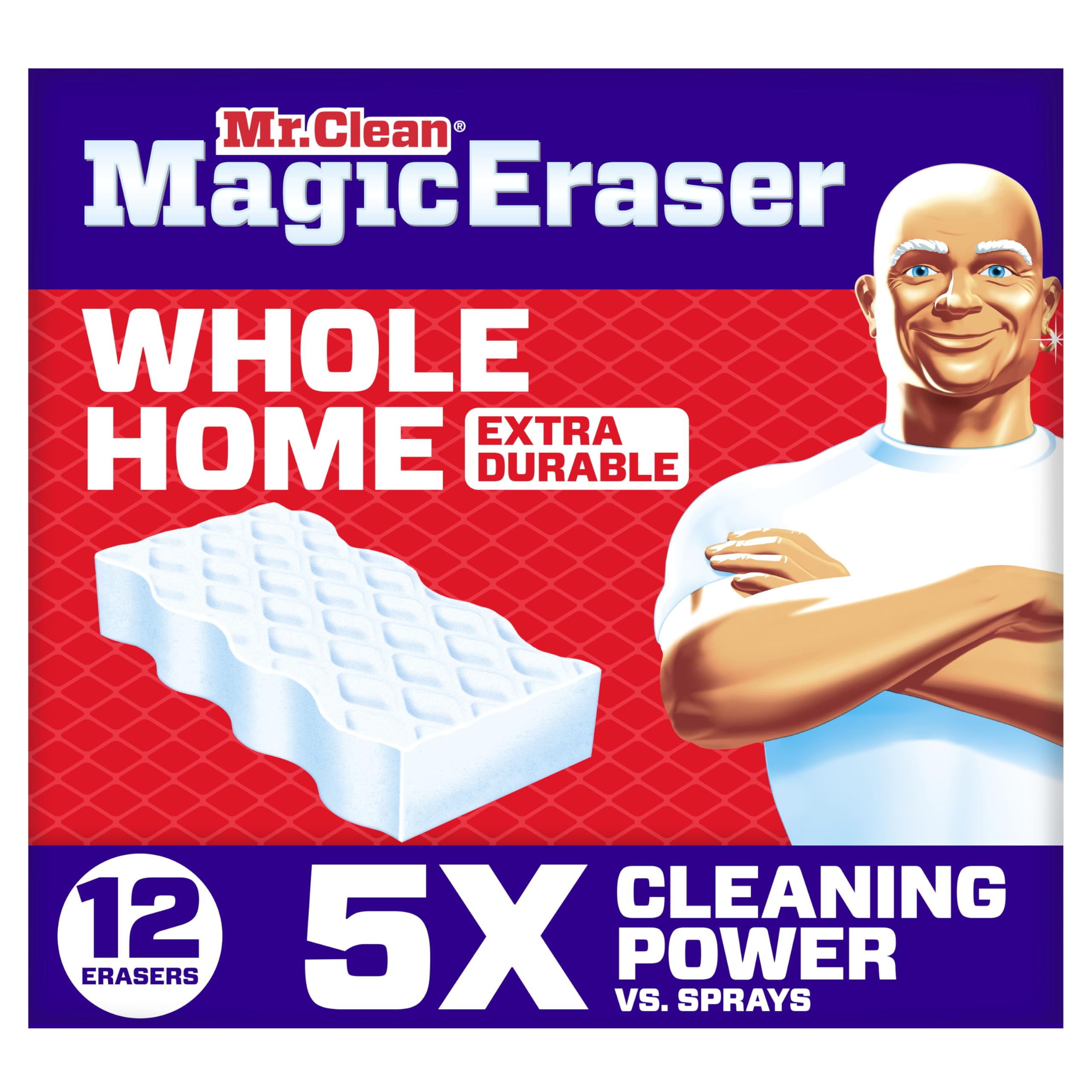 Mr. Clean Magic Eraser, All Purpose Cleaner, Cleaning Scrubber, Wall, Sneaker, K